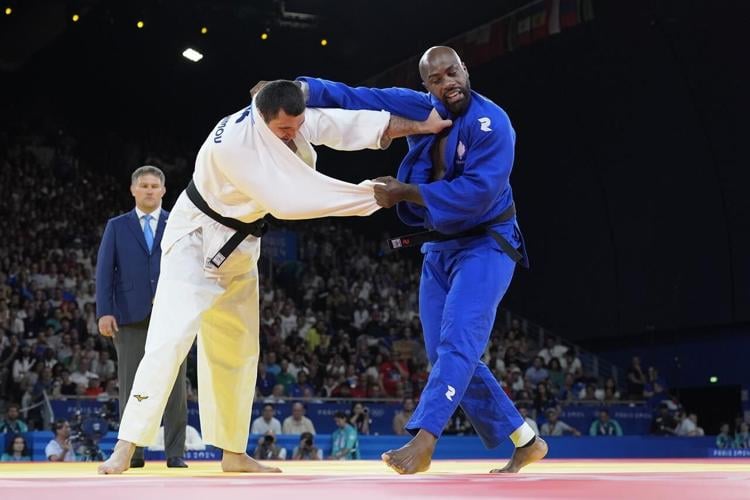 French judo icon Teddy Riner wins his 3rd individual Olympic gold in ...