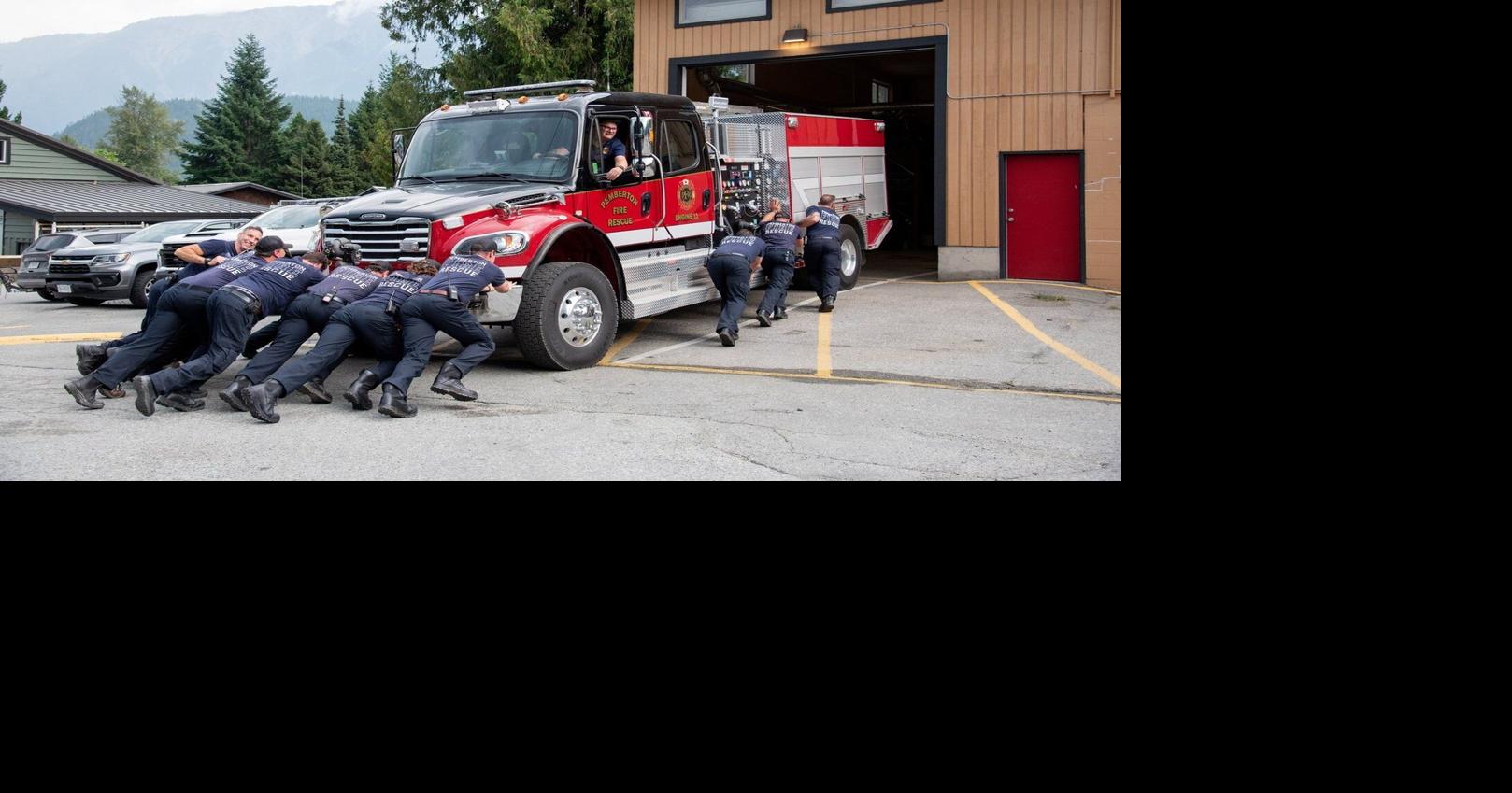 Pemberton welcomes new fire engine with traditional ‘push in’ ceremony ...