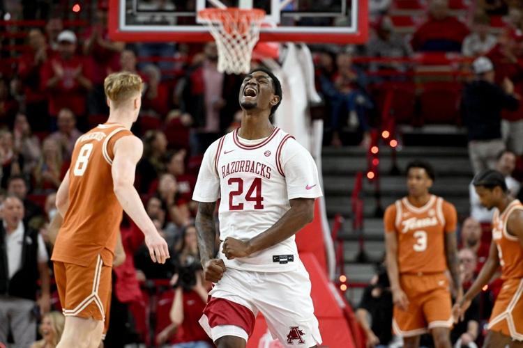 Acuff and Brazile lead No. 20 Arkansas past Texas 105-85 to clinch ...