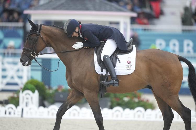 British rider Collett sets Olympic eventing record at Paris Games with ...