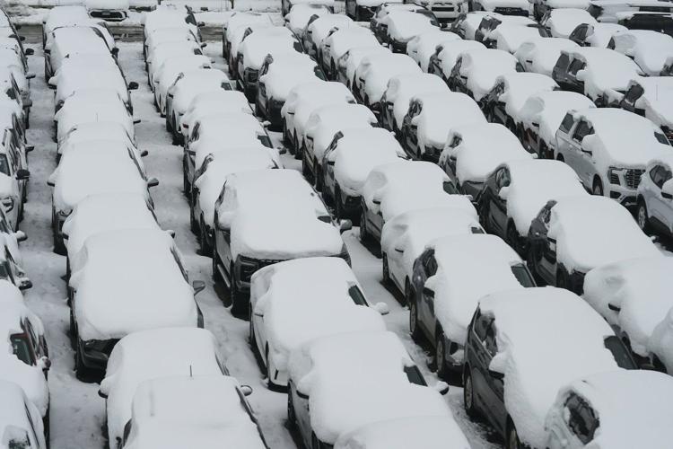 Photos of the first major winter storm blanketing the Northeast