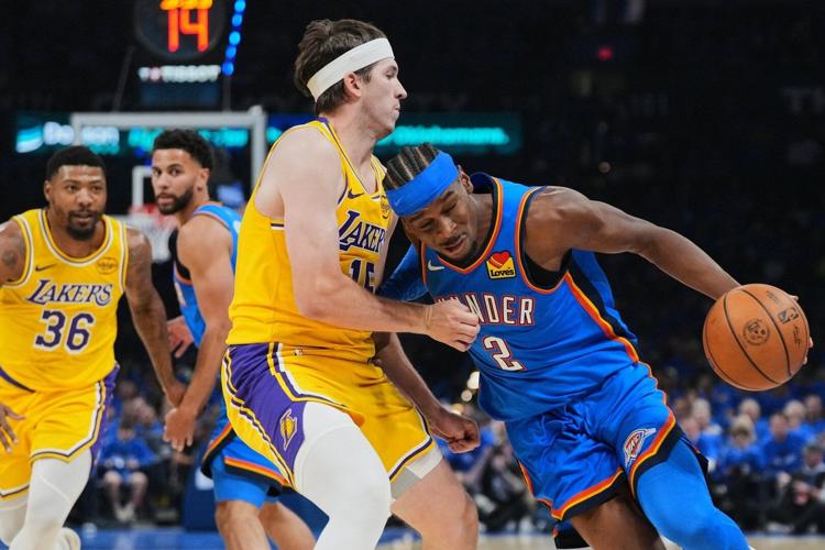 Holmgren has 24 points to help Thunder top Lakers 108-90 in Game 1 of ...