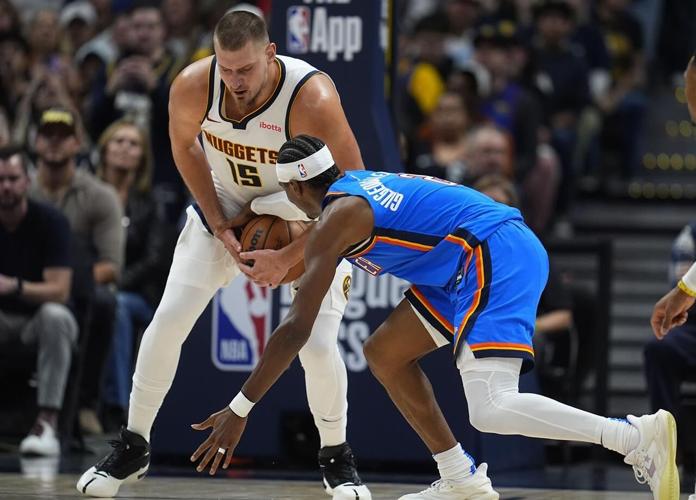 GilgeousAlexander, Holmgren lead Thunder to 10287 win over Nuggets in