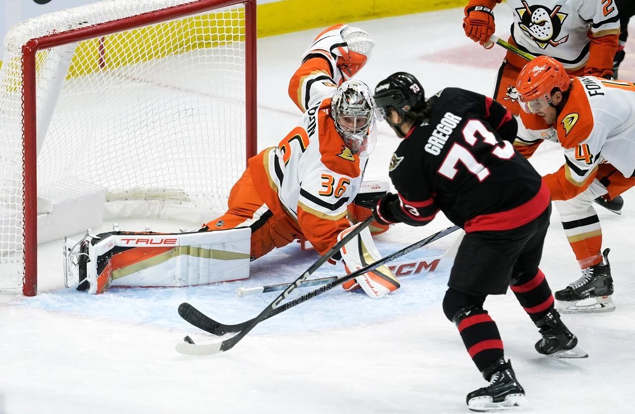 Drake Batherson Scores Hat Trick, Senators Romp 5-1 Over Ducks