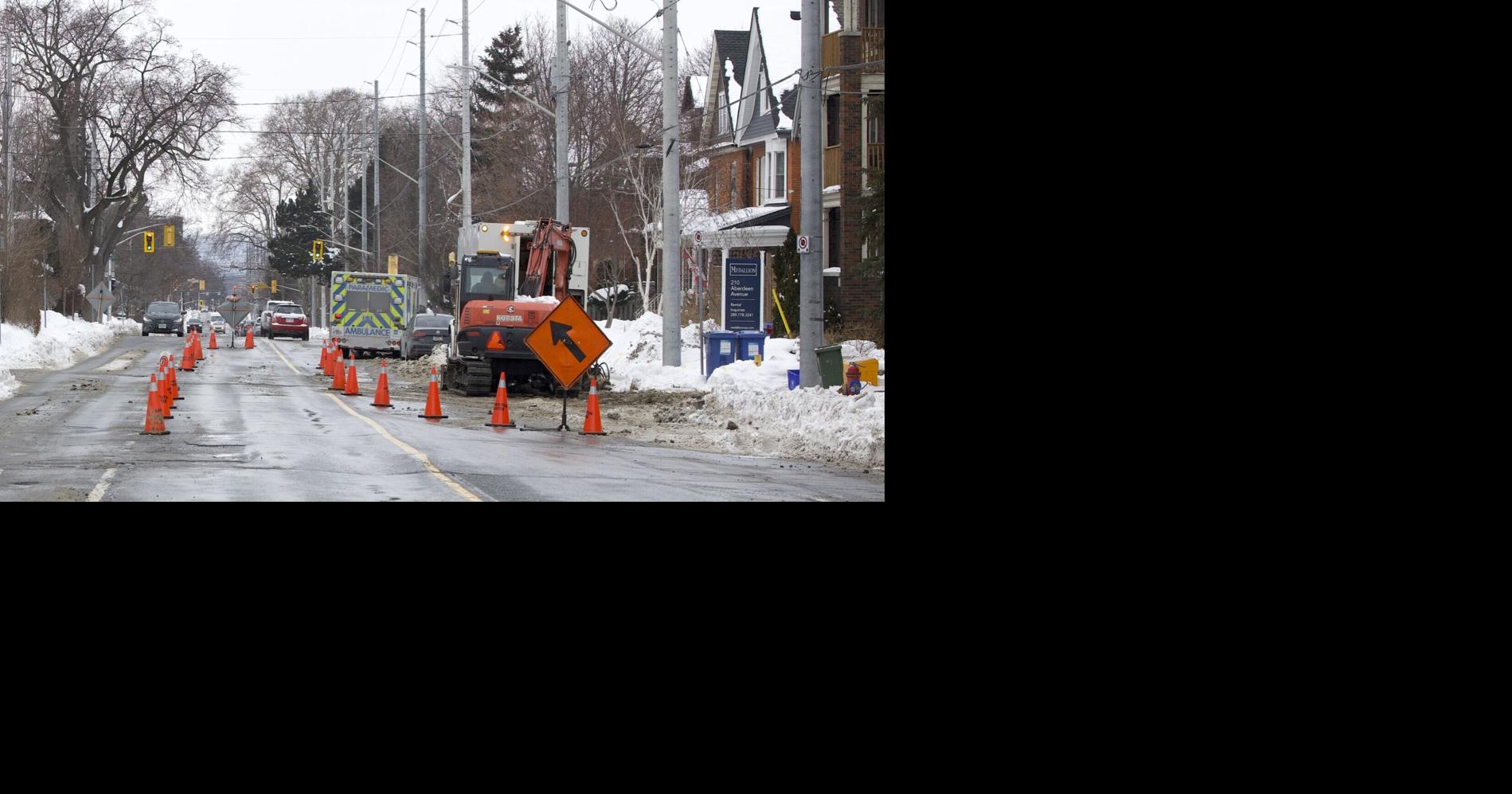 Over the past month, there have been 39 water main breaks, according to Dave Alberton, the manager of water distribution with Hamilton Water, with most occurring during periods of extreme cold.