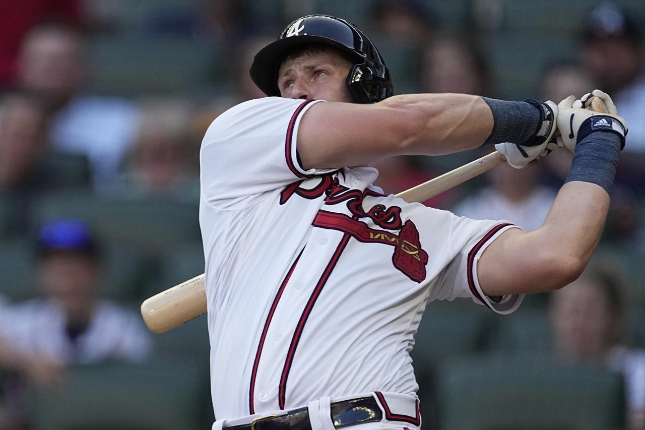 Acuña has 3 hits, Harris scores the winning run on a close call at the  plate as Braves top Bucs 6-5 - ABC News