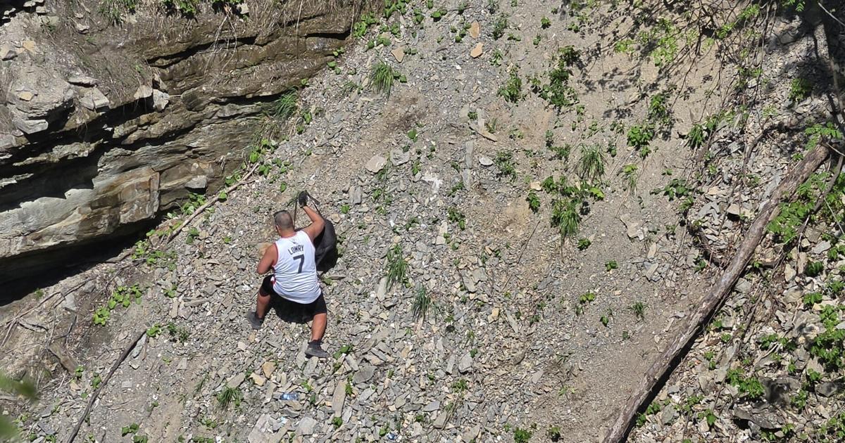 Dream Team makes ‘wild rescue’ of pup at Hamilton’s Buttermilk Falls