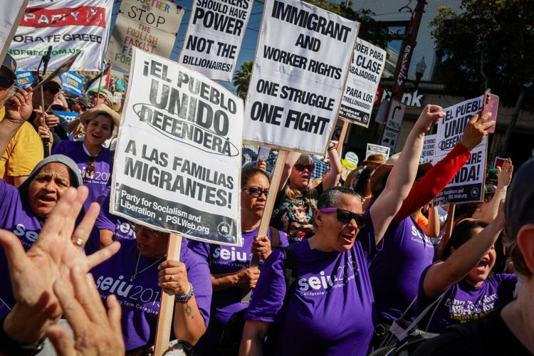 President Donald Trump's policies spark protests in multiple US cities ...