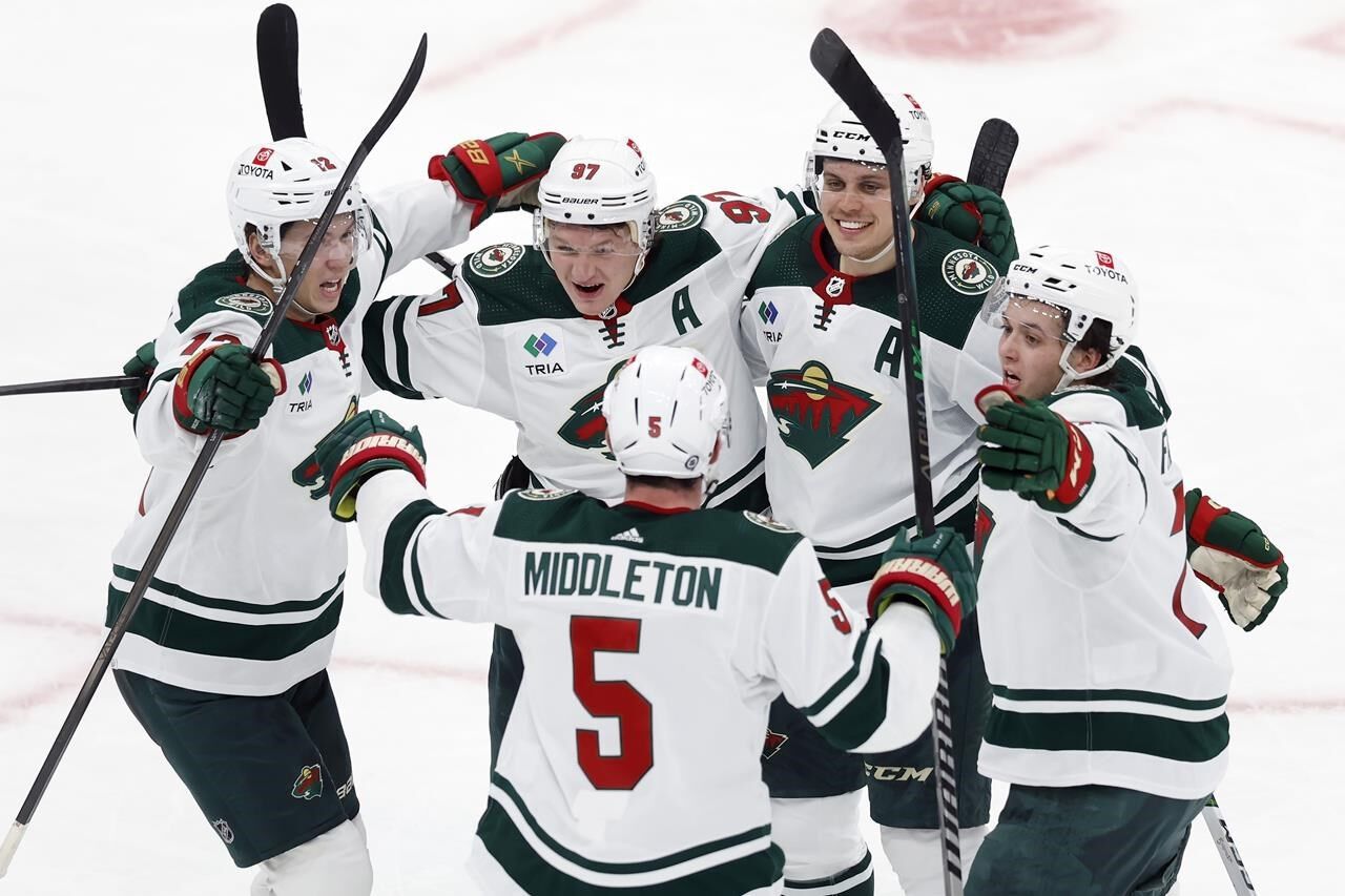 NHL Roundup: Kaprizov Scores Twice, Wild Beat Bruins 4-3 In OT