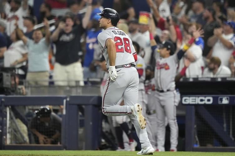 Stallings hits go-ahead double, Arraez homers twice in Marlins' 9-6 win  over Braves