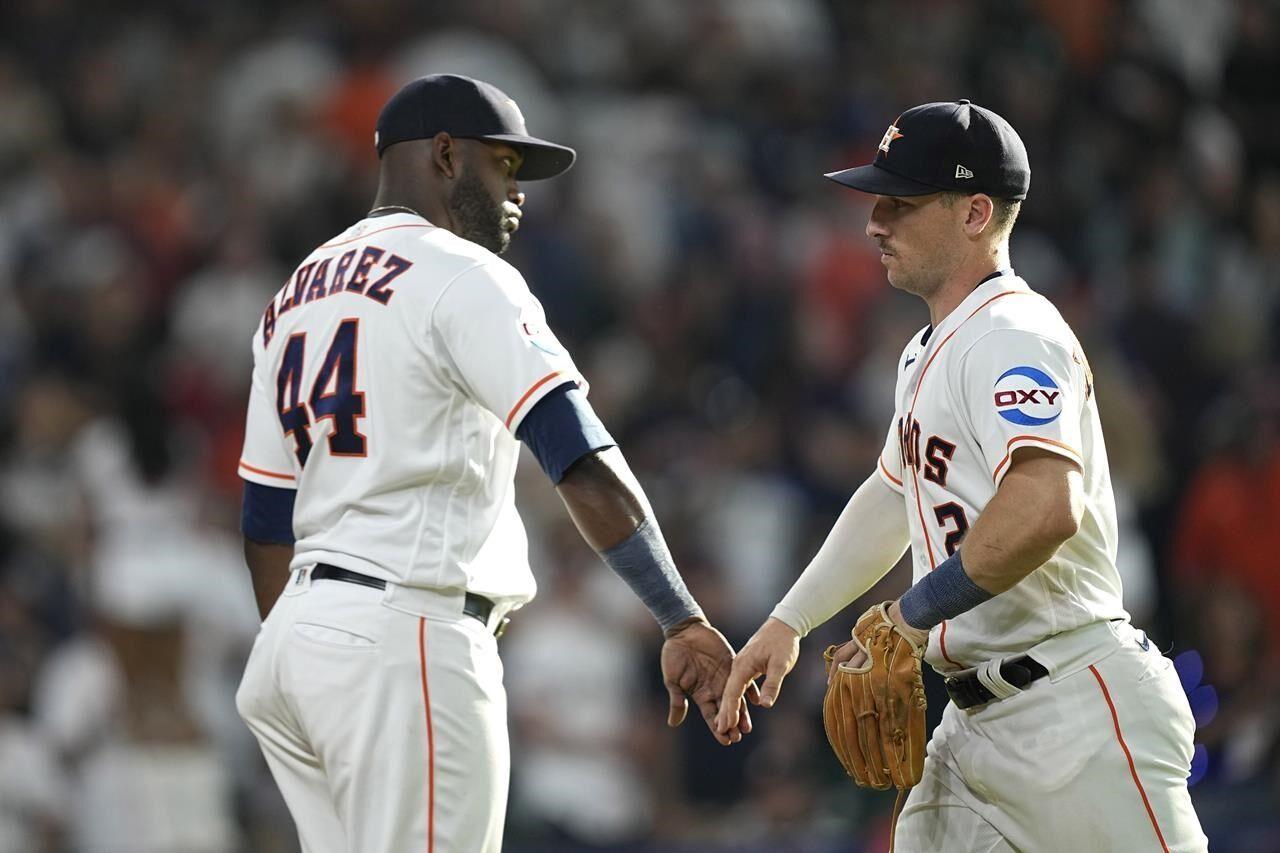Astros slugger Yordan Alvarez dealing with ailment during ALCS against  Rangers, AP source says, National Sports