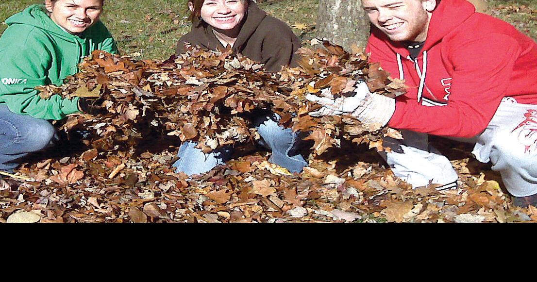 Youth dust off rakes to help with fall cleanup