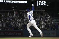 Dodgers' Freddie Freeman gets his 2,000th hit with a double