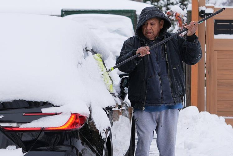 Photos of the first major winter storm blanketing the Northeast