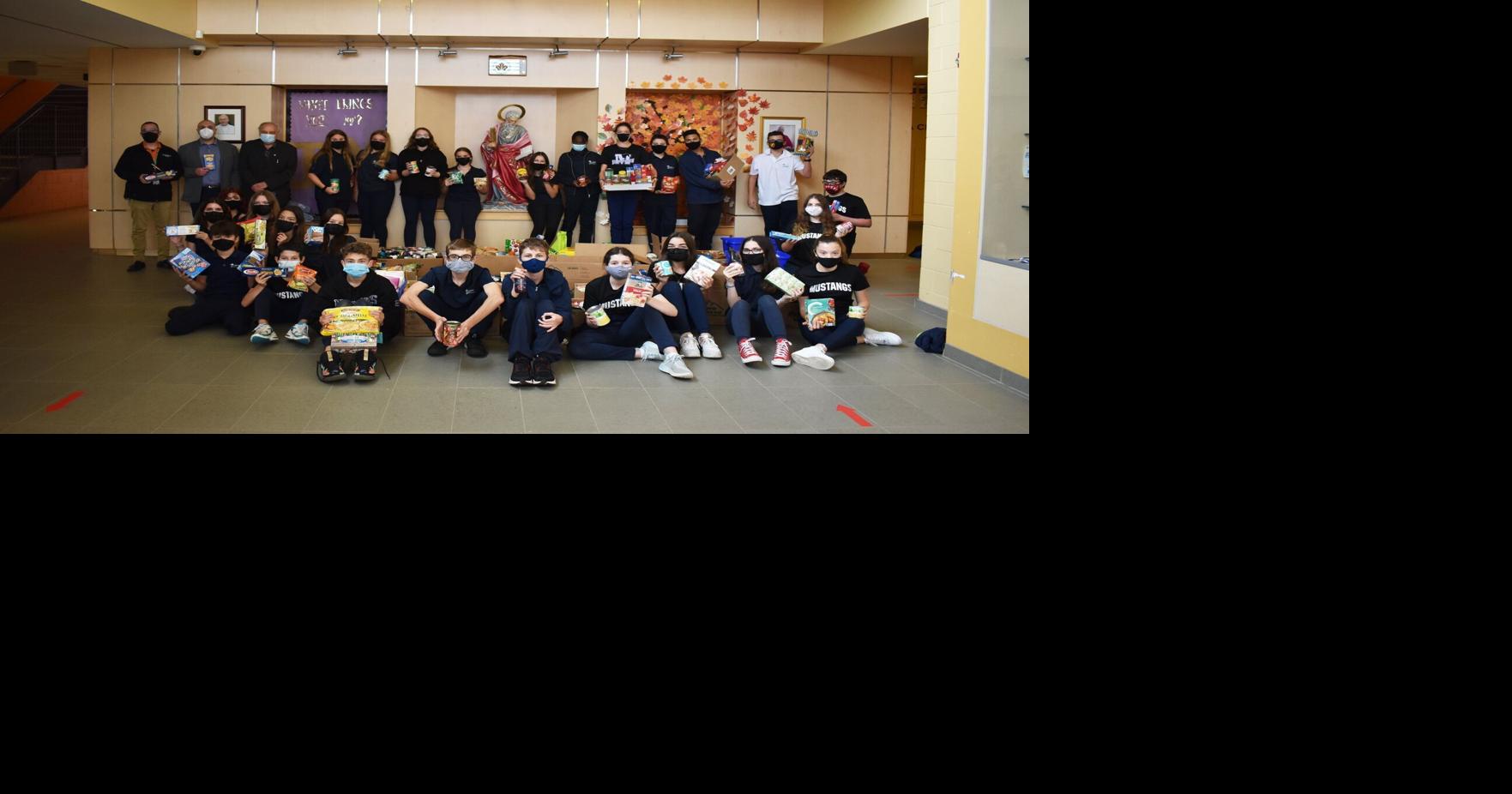 St. Matthew school in Binbrook holds food drive for Eva Rothwell Centre