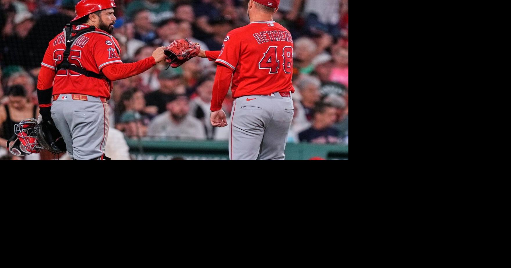 Reid Detmers strikes out 9 as Angels beat Red Sox 6-1, ending Boston’s streak