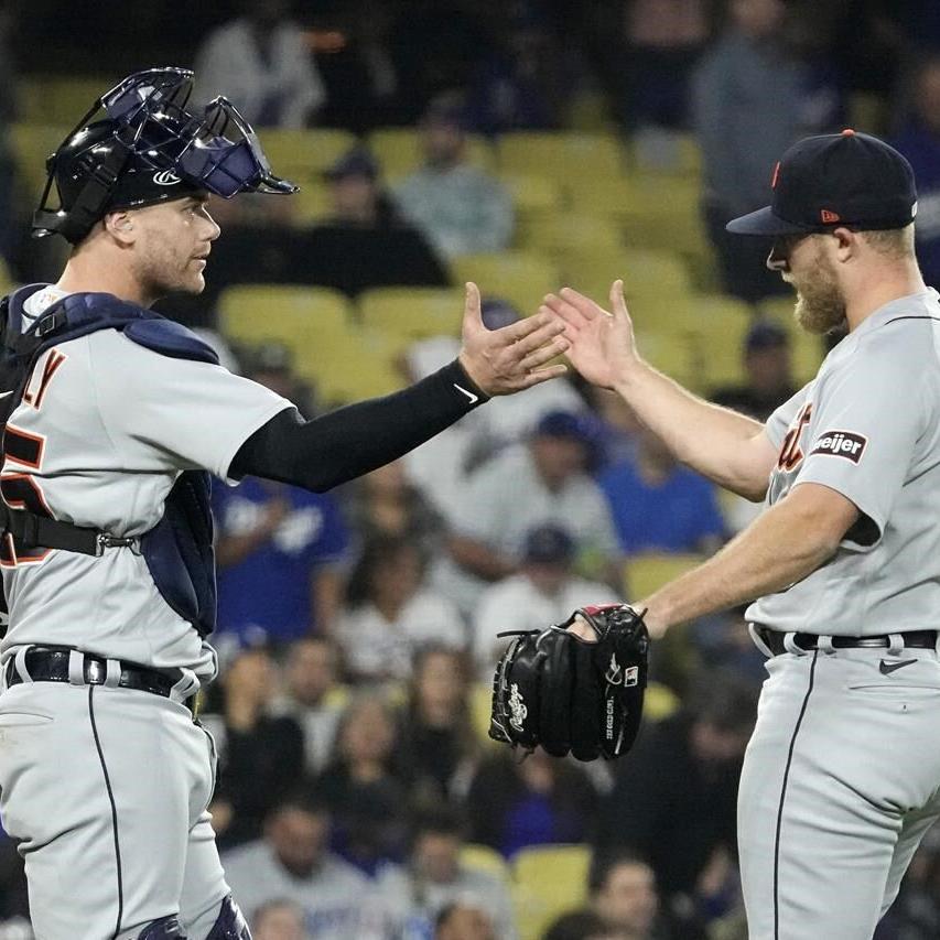 Detroit rookie Reese Olson pitches the Tigers past the Dodgers 4-2