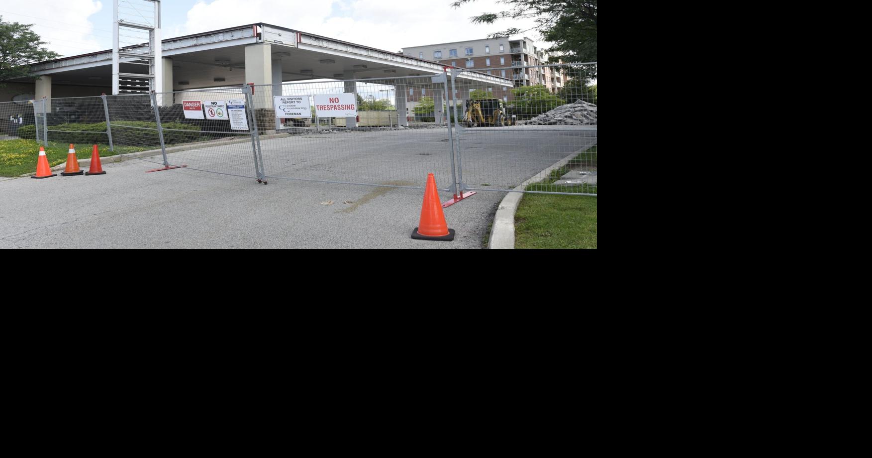 Burlington gas station being demolished