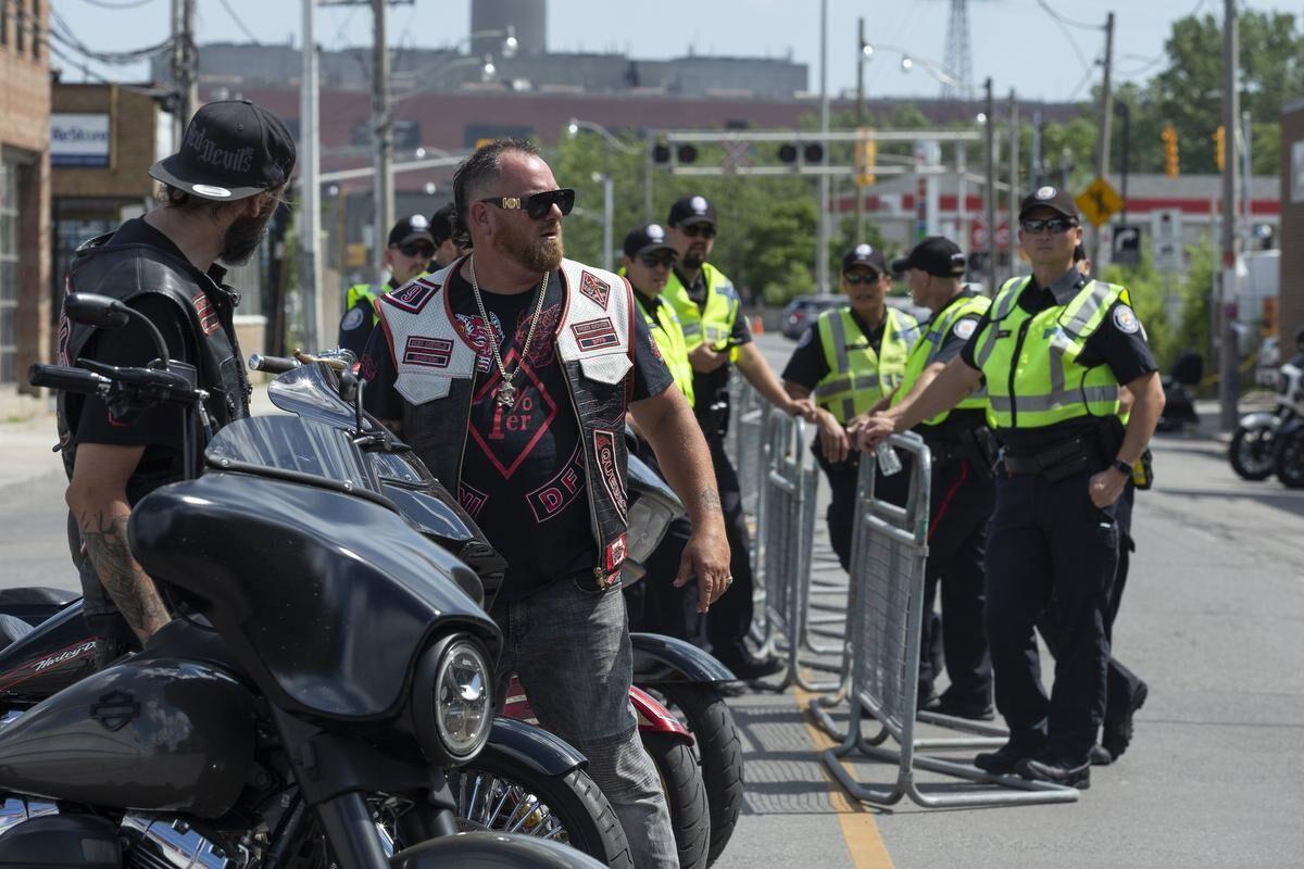 What it looked like as Hells Angels-linked bikers descended on Toronto