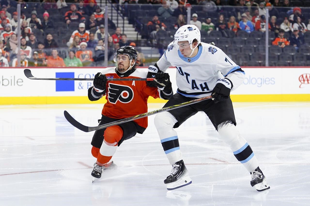 Logan Cooley Breaks Tie On Power Play, Helps Utah Beat The Flyers 4-2