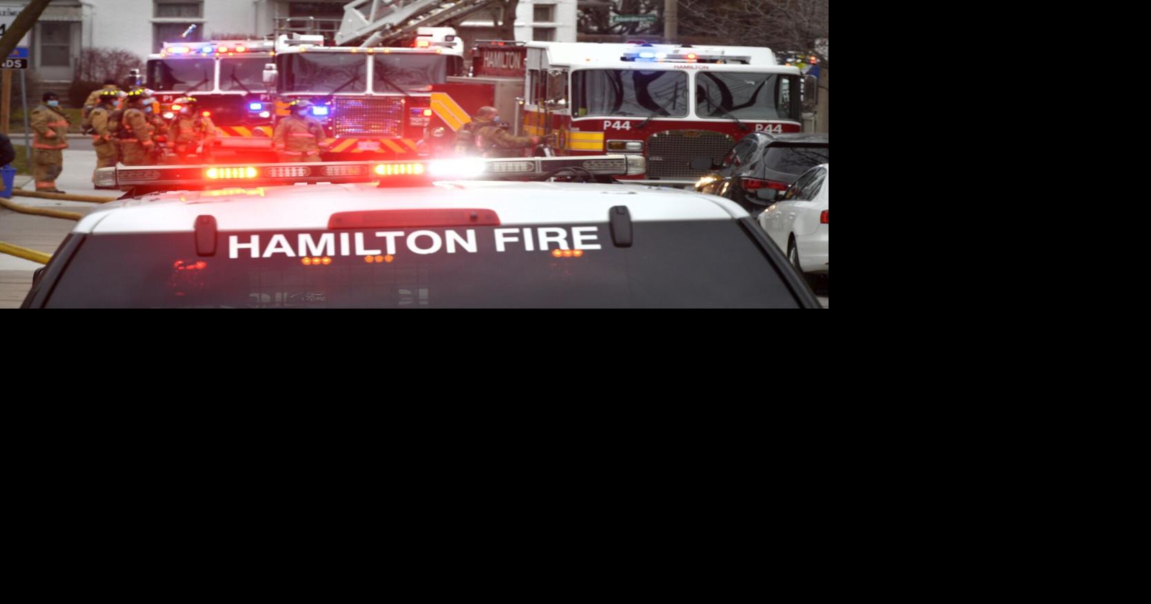 Hamilton police close road near Rockton for fire