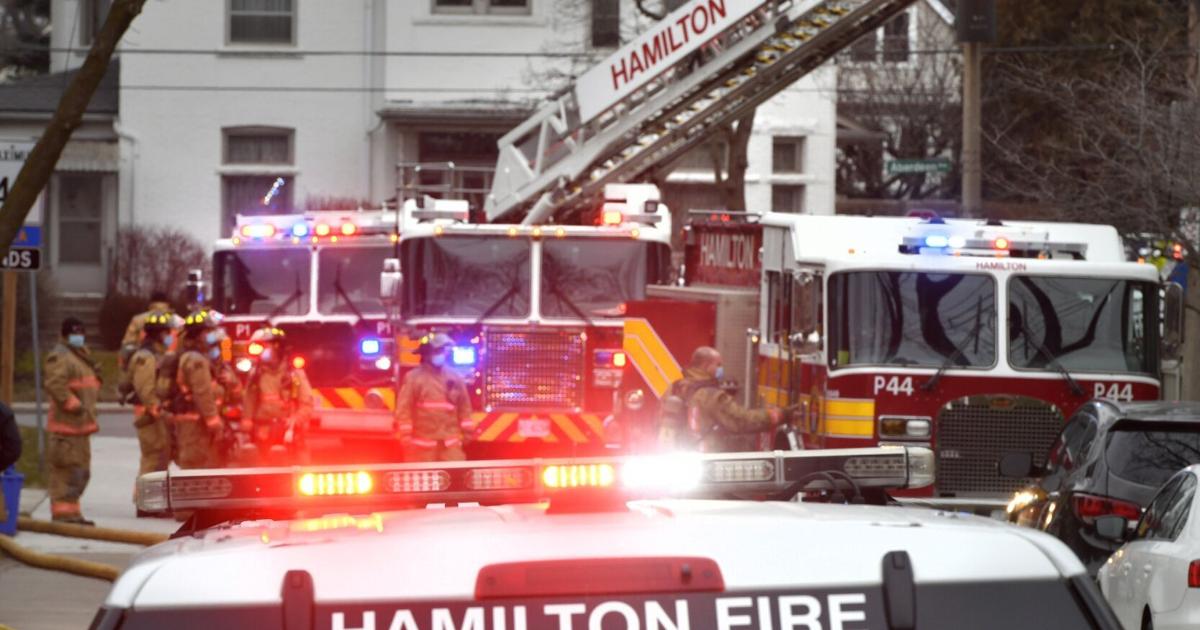 Hamilton police close road near Rockton for fire
