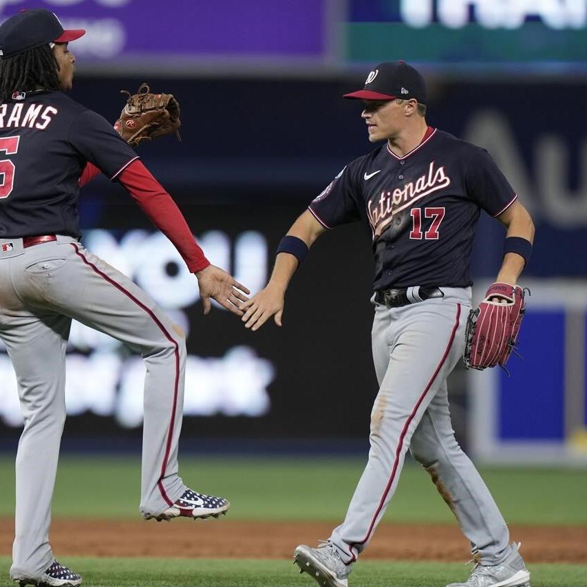 Adon leads Nationals over Marlins 7-4 and Washington climbs out of last  place