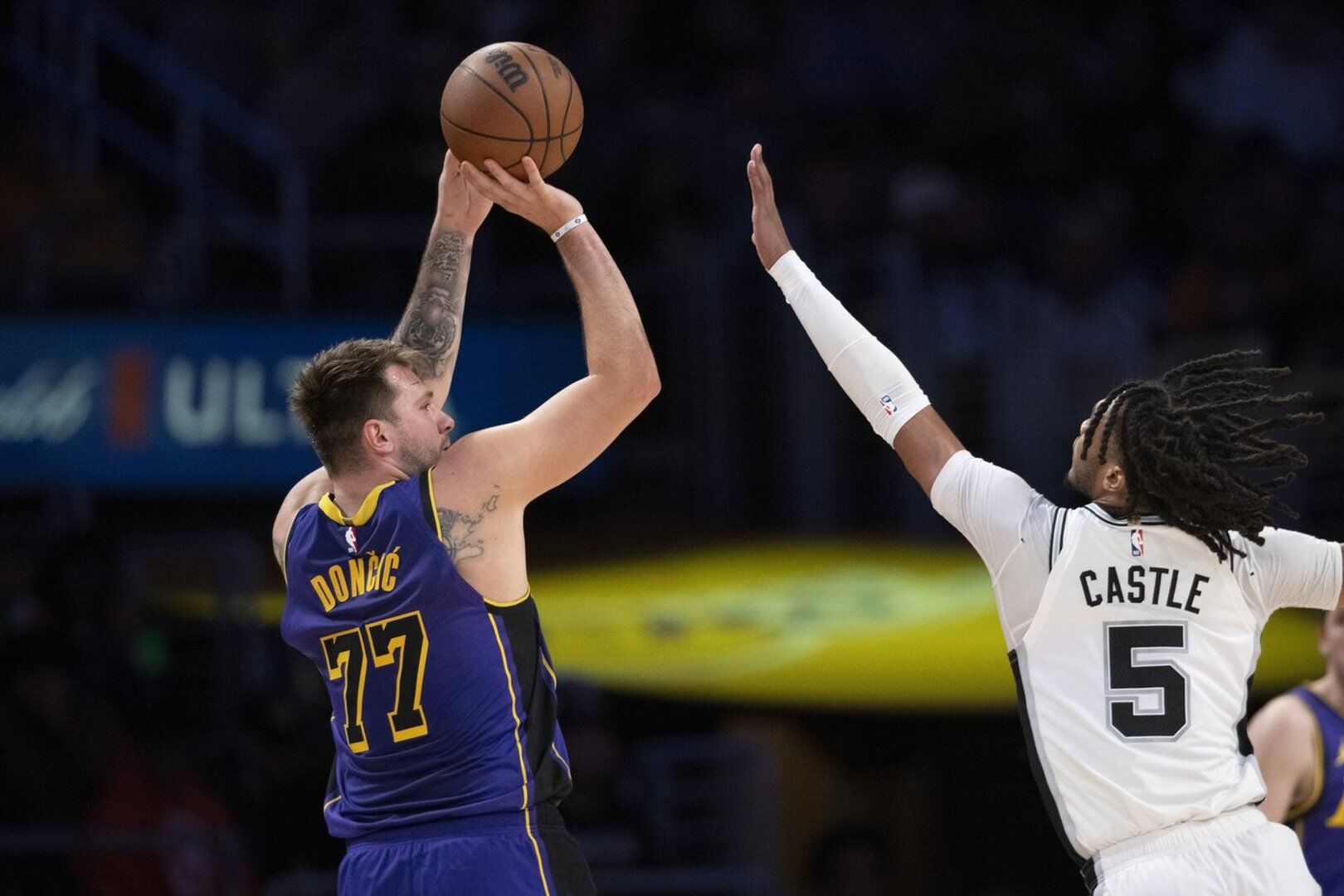 Lakers Dominate Spurs as Reaves Shines and Doncic Falls Just Short of Triple-Double