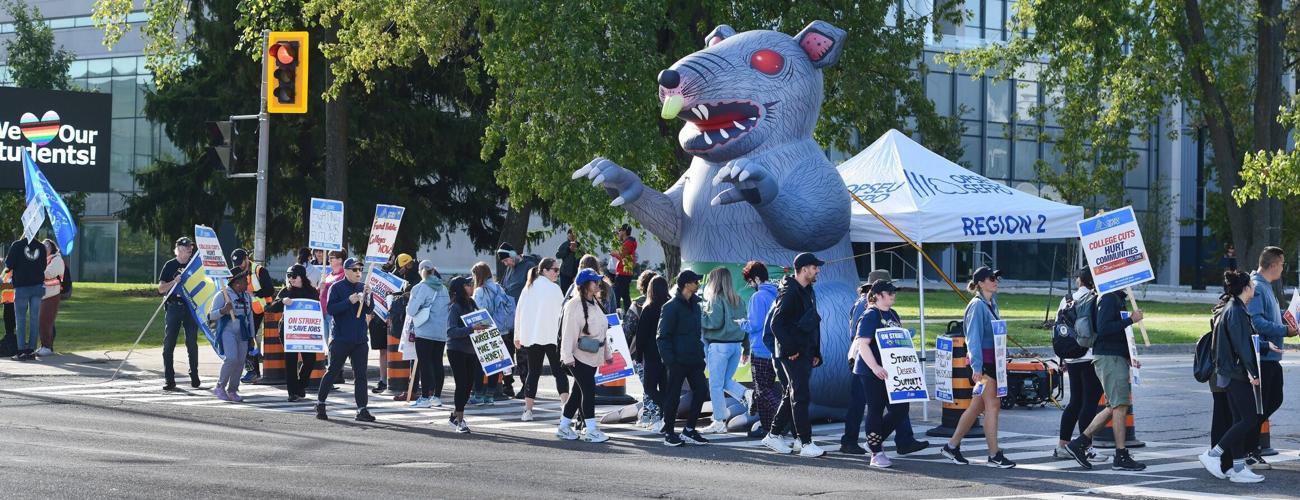Classes cancelled at Mohawk College as support staff picket