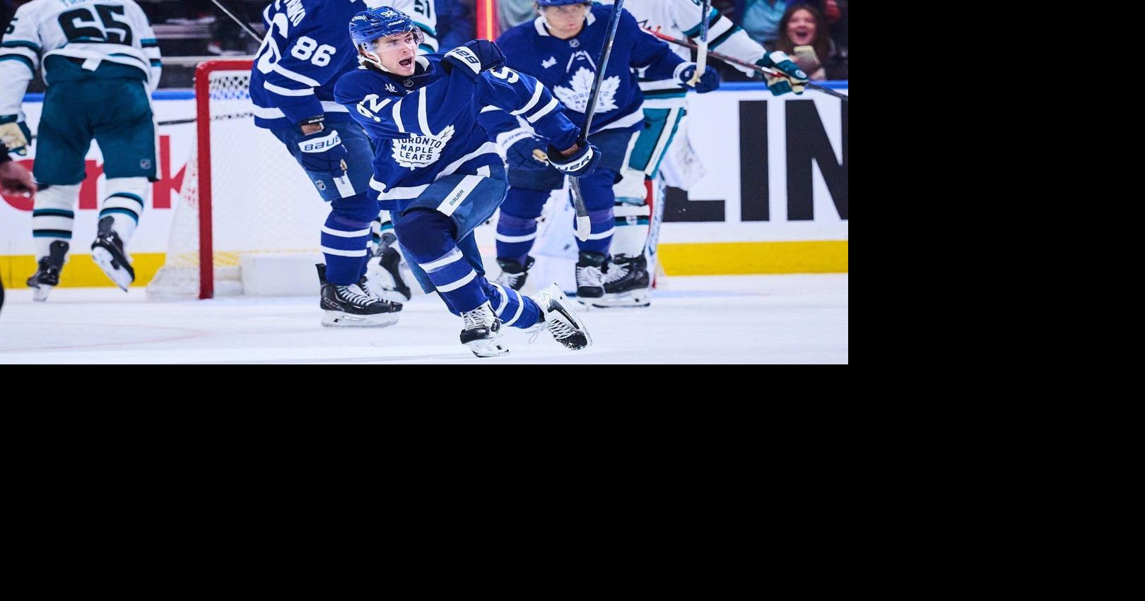 Gavin McKenna scores winner, Maple Leafs top Sharks 3-1 to snap three ...