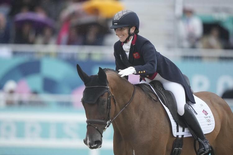 British rider Collett sets Olympic eventing record at Paris Games with ...