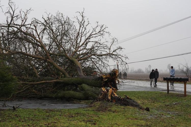 Photos show tornado damage after powerful storms hit Illinois and Indiana