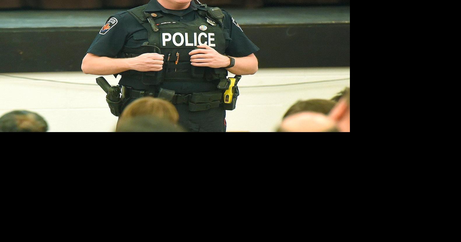 Const. David Hamilton, 43, faces charges of possessing and transmitting child sexual abuse material