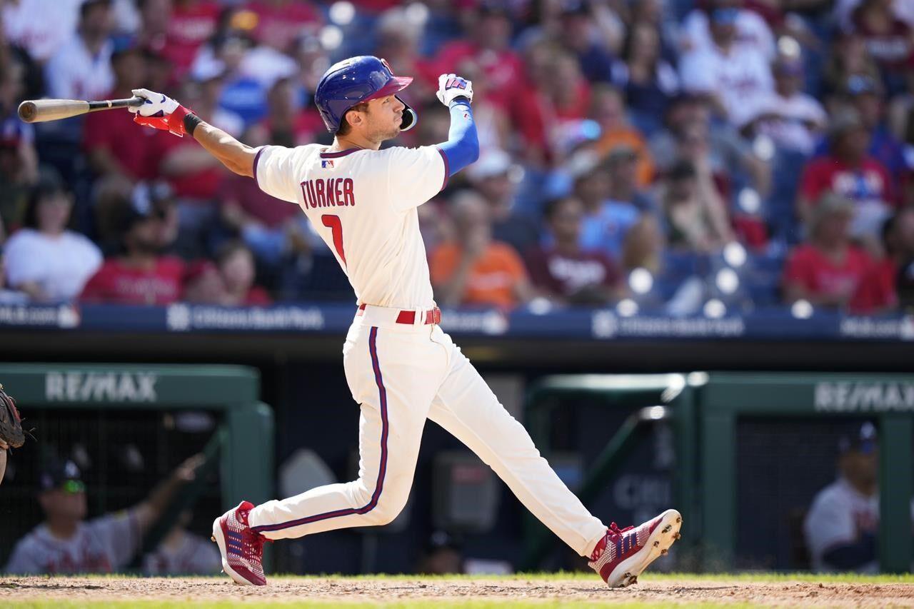Phillies break out the bats in 7-5 victory to salvage doubleheader split  with Braves