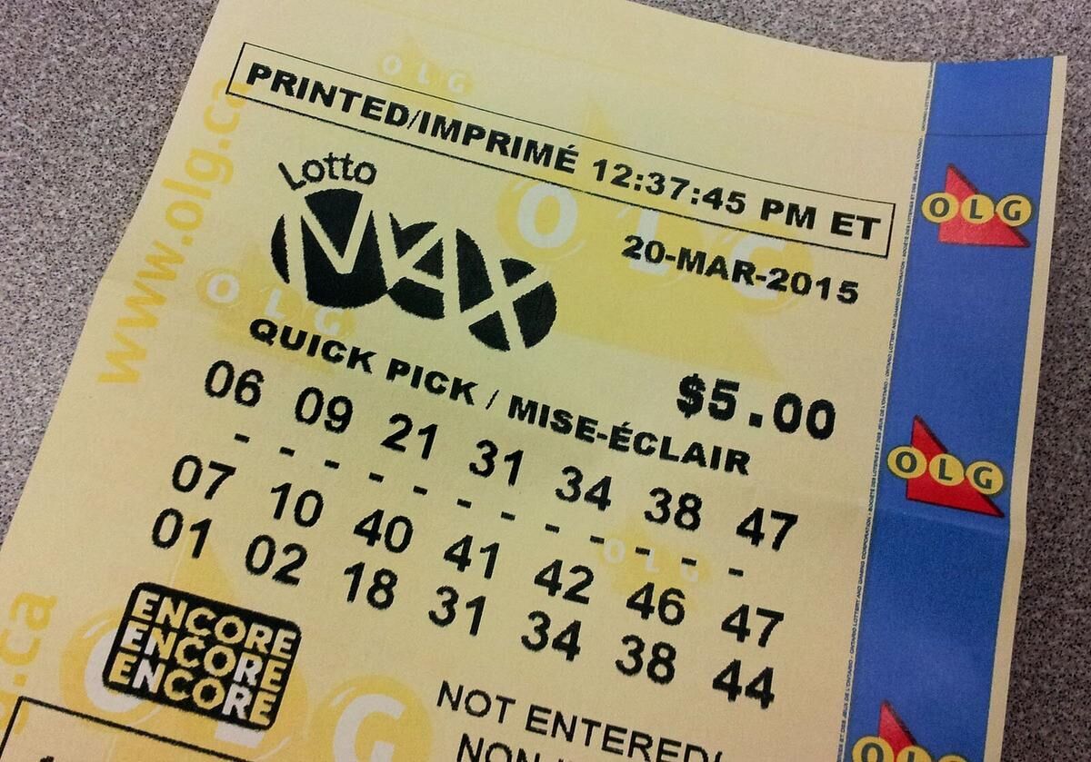 Lotto max quick clearance ticket