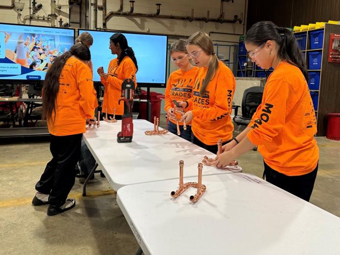 High-school girls explore skilled trades at Mohawk College
