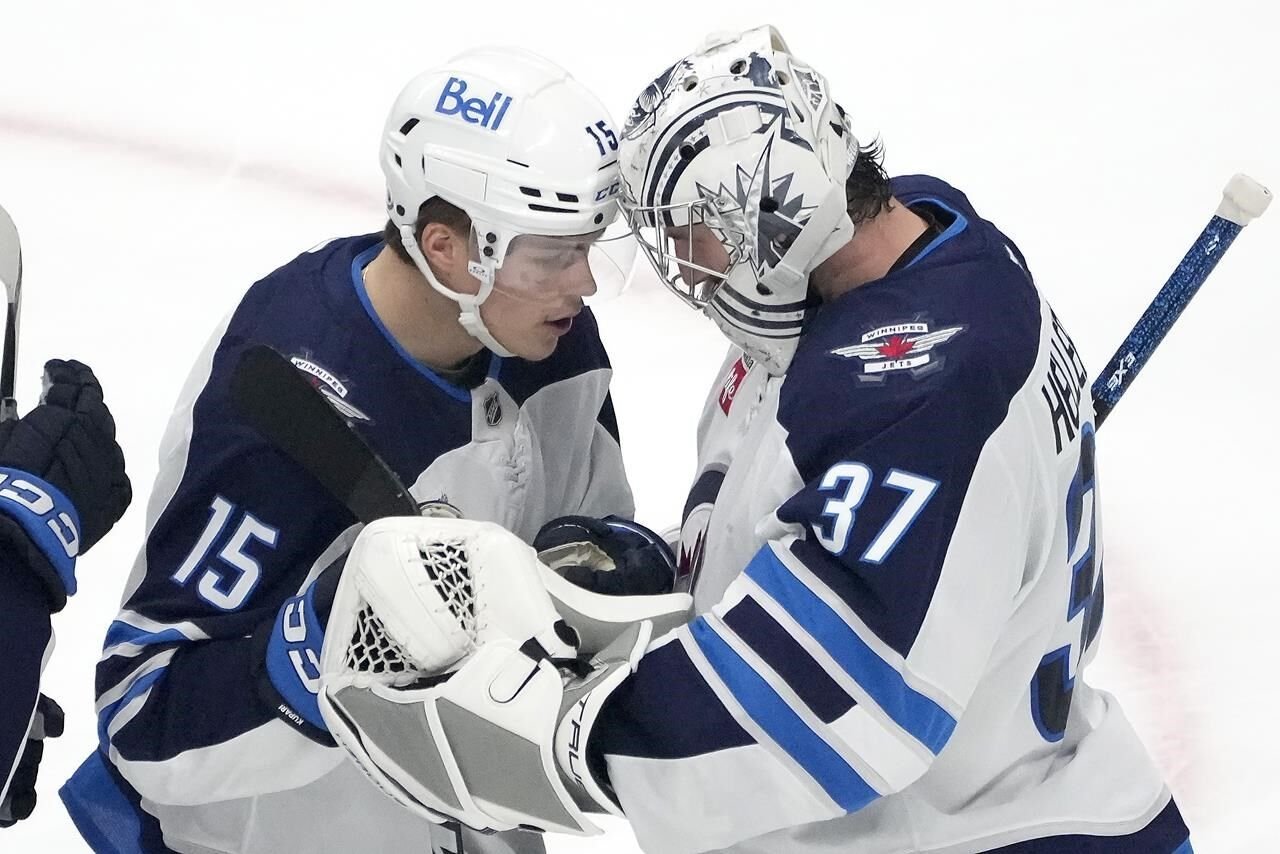 Lowry Scores Late Goal To Help Jets Sink Sharks 4-3