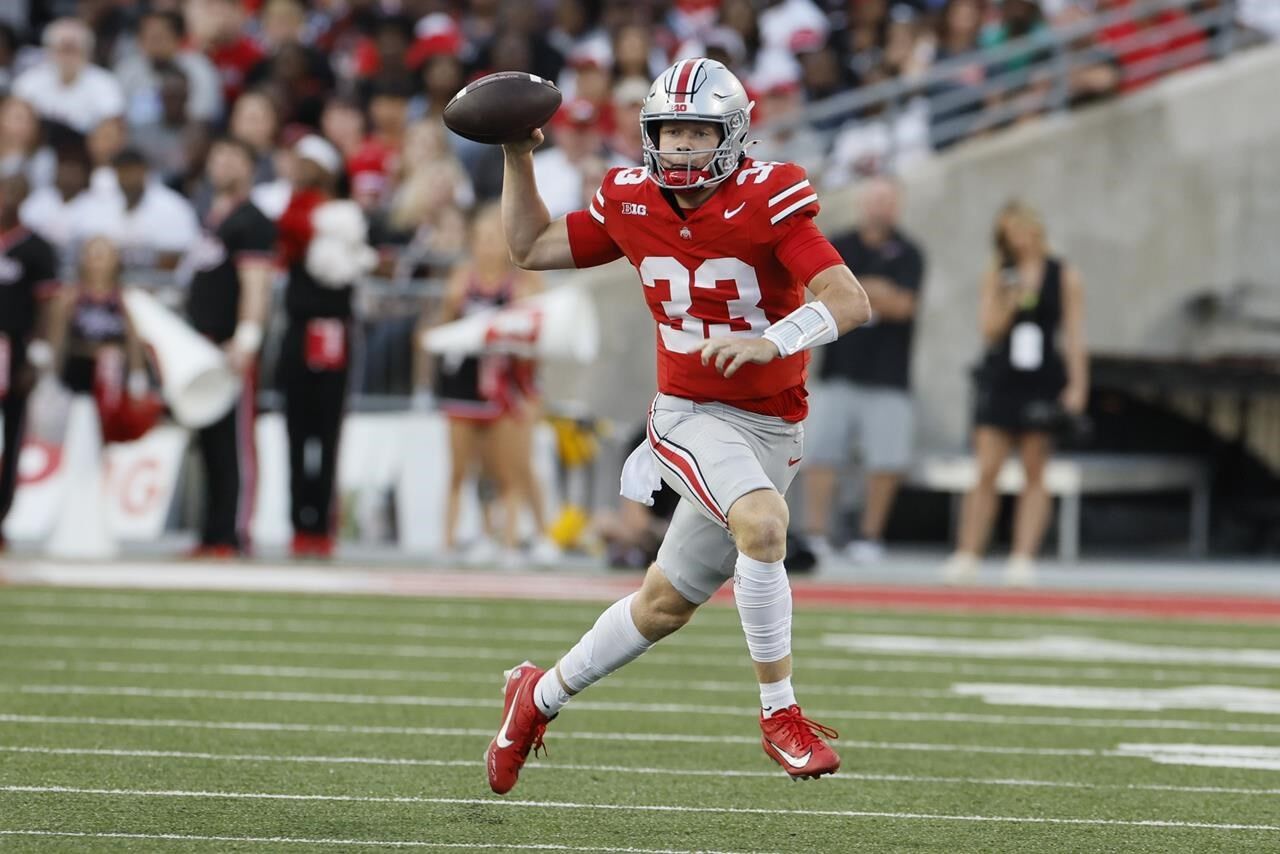 No. 33 at quarterback for Ohio State, with first start coming