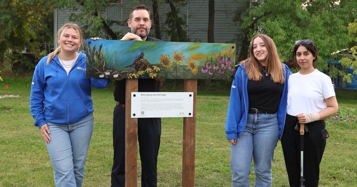 Alicia Ritchot Ritchot unveils first of four park art installations
