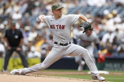 Corey Kluber of the Tampa Bay Rays pitches in the second inning