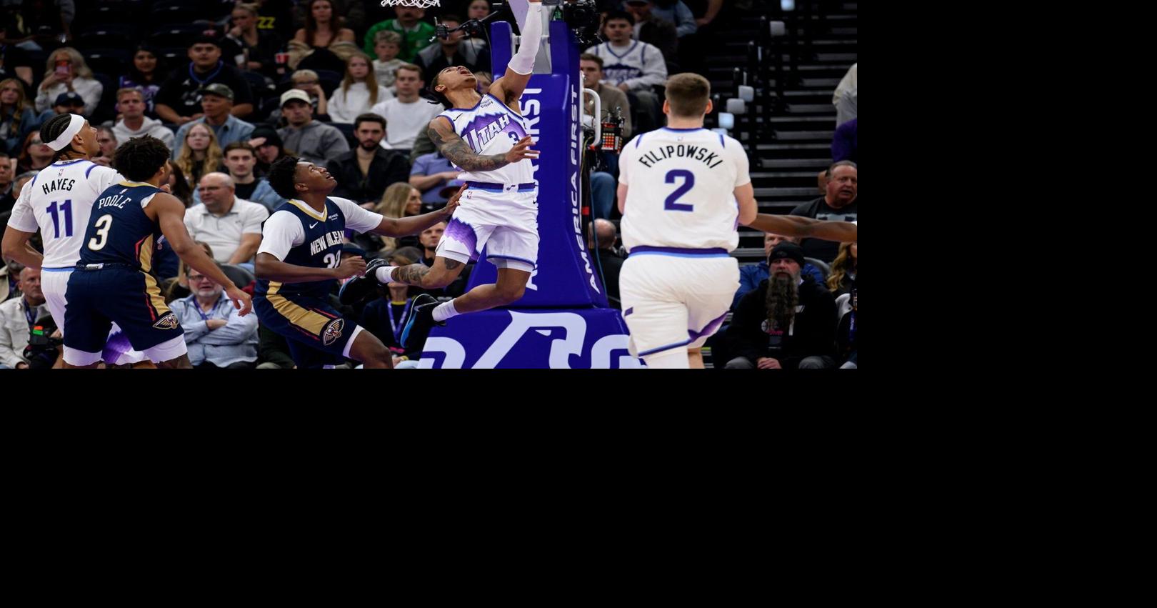 Jackson scores 24 and Peterson makes go-ahead FTs to lift Jazz over ...