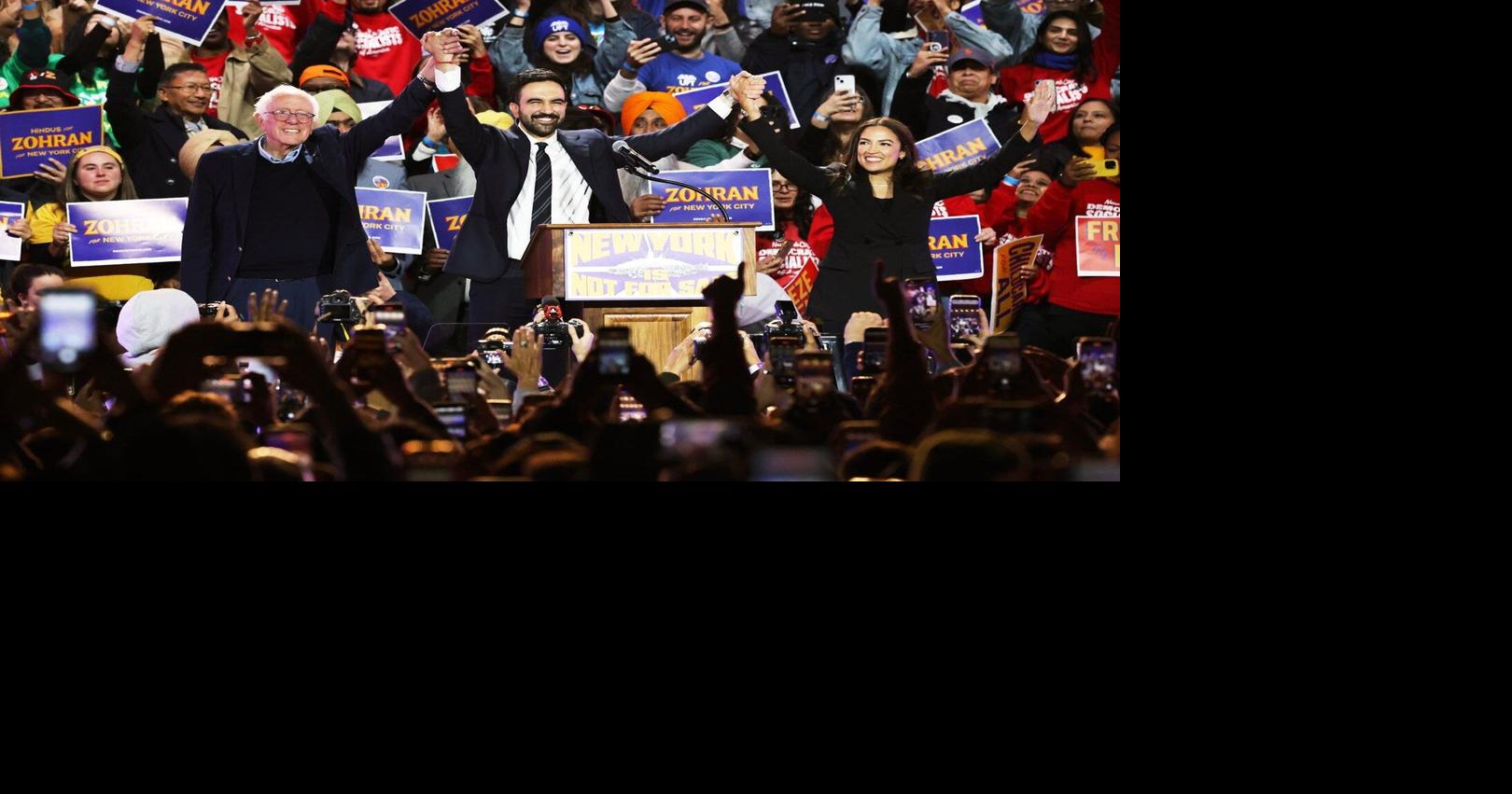 New York mayoral candidate Zohran Mamdani rallies voters with support ...