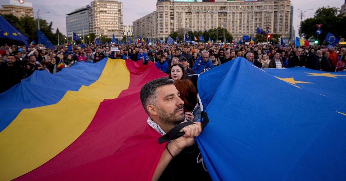 Thousands join a pro-EU rally in Romania’s capital as pivotal ...