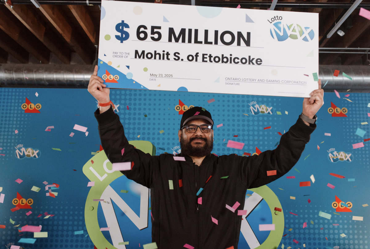 Ontario man claims $65-million Lotto Max prize