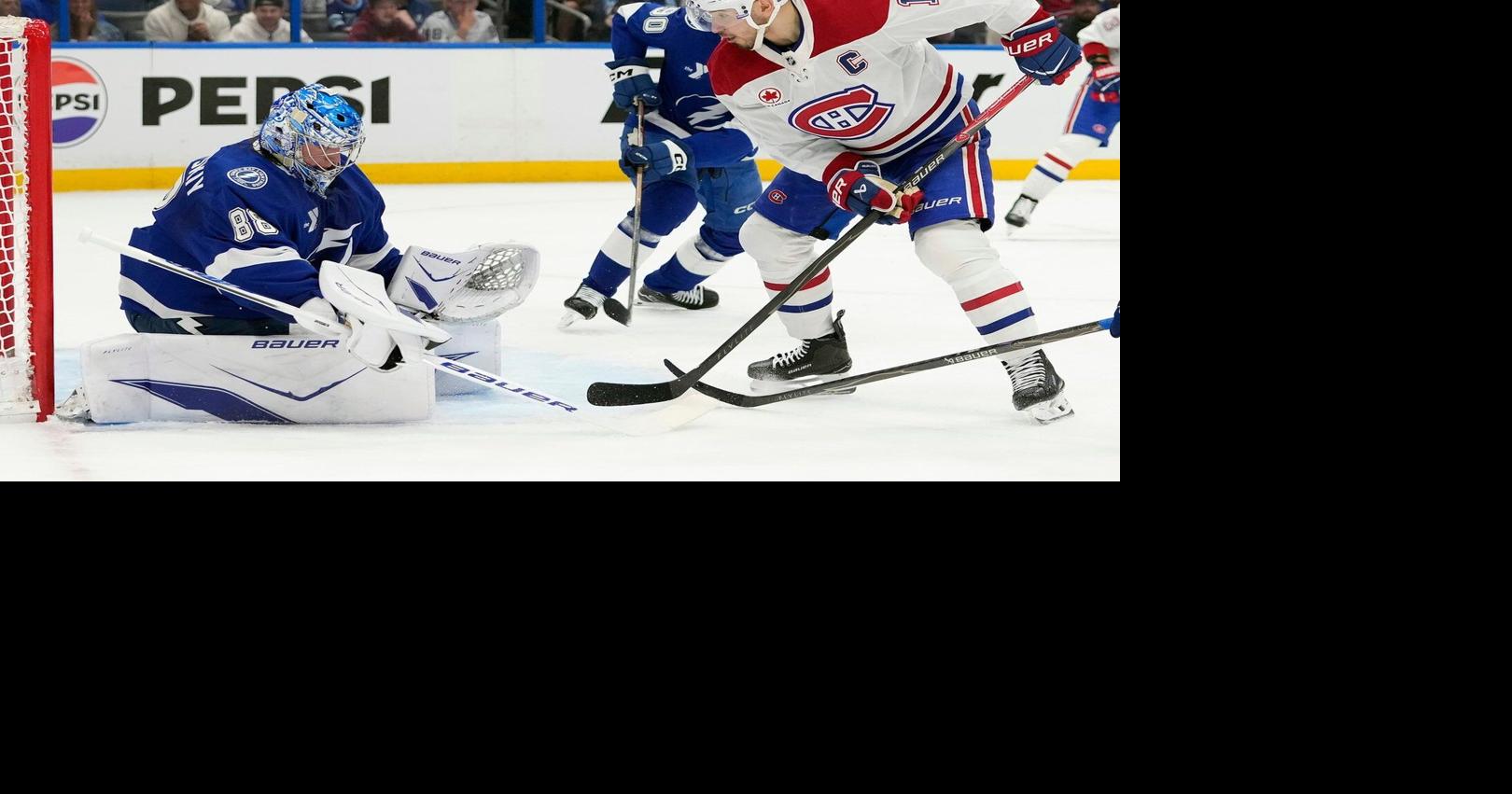 Moser scores in OT as Lightning beat Canadiens 3-2 to tie series 1-1