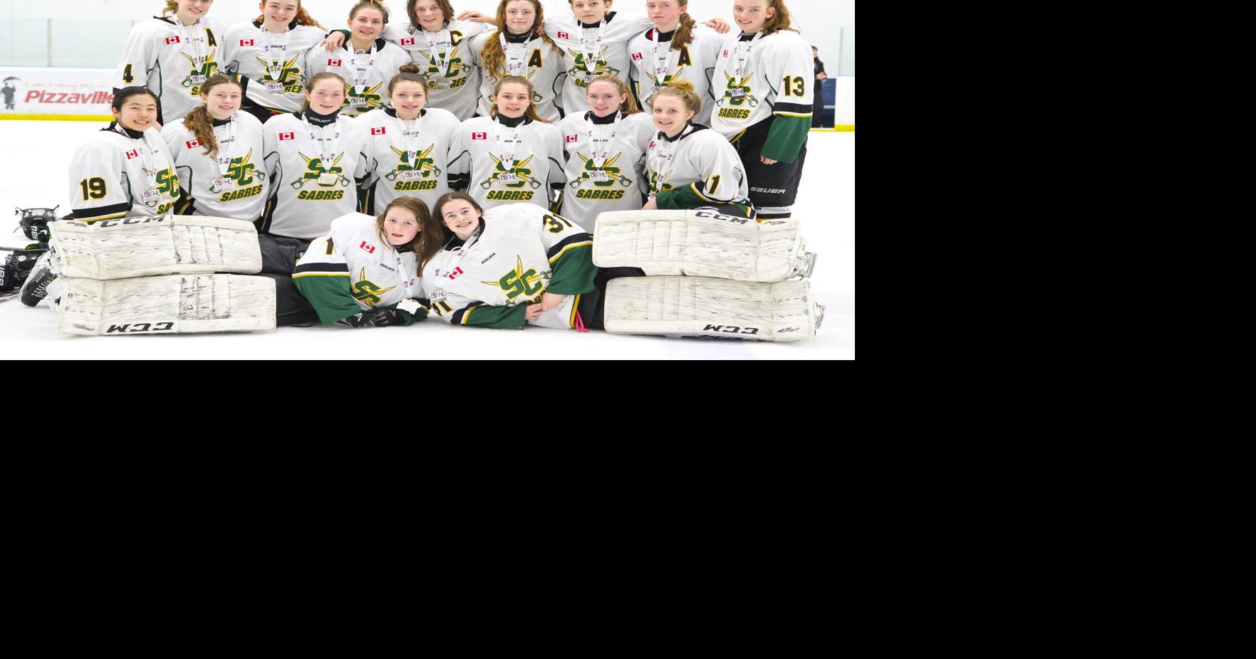Stoney Creek Bantam AA Sabres capture silver at Lower Lakes Female Hockey League championships