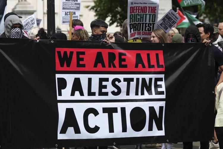 More than 20 arrests at protest in support of Palestine Action after UK ...