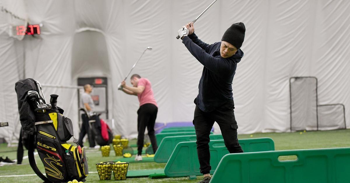 Indoor driving range helps Hamilton golfers stay active over the winter