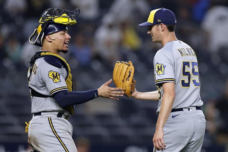 Carlos Santana lifts Brewers with go-ahead homer