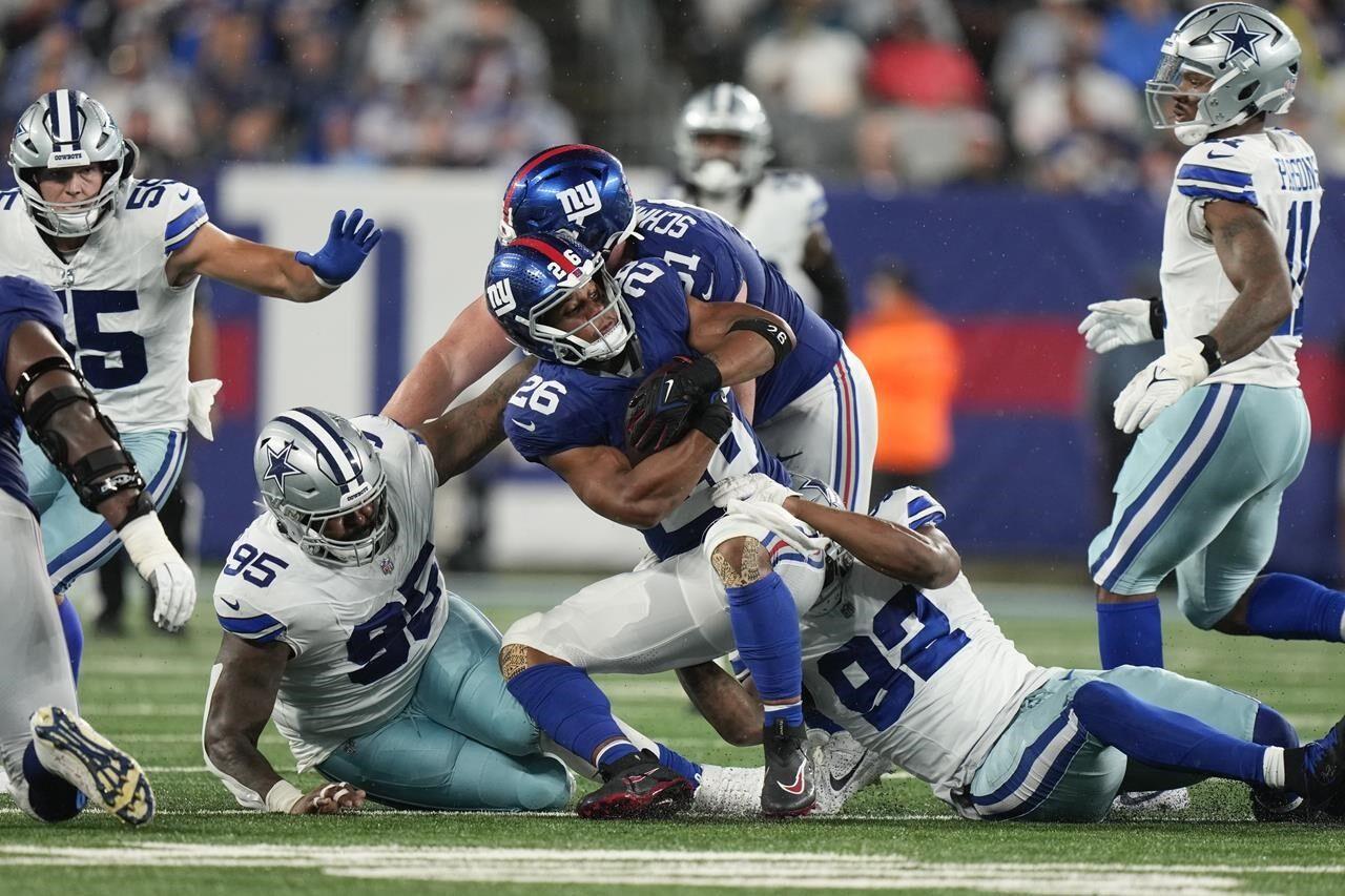 The Giants have a ton to work on after an non-competitive performance in  their opener